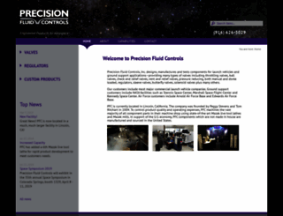 precisionfluidcontrols.com screenshot
