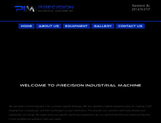 precisionindustrialmachine.com screenshot