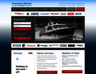 precisionmarinecenter.com screenshot
