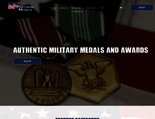 precisionmedals.com screenshot