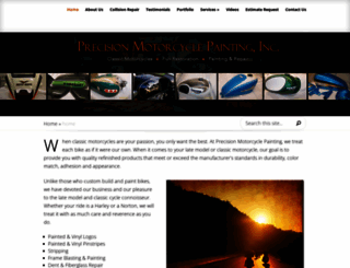 precisionmotorcyclepainting.com screenshot