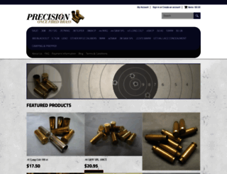 precisiononcefiredbrass.com screenshot