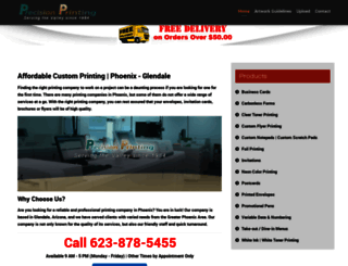 precisionprintingshop.com screenshot