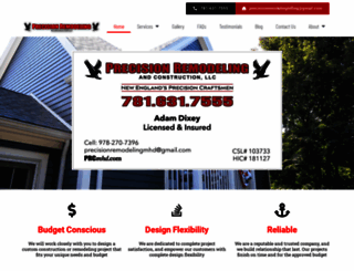 precisionremodelingmhd.com screenshot