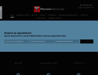 precisionspinalcare.net screenshot
