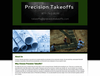 precisiontakeoffs.com screenshot
