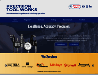 precisiontoolworks.com screenshot