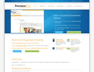 precisionwebhosting.com screenshot