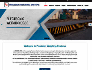 precisionweighingsystems.com screenshot