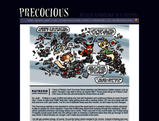 precociouscomic.com screenshot