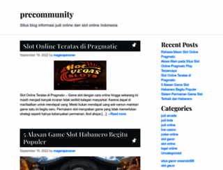 precommunity.com screenshot