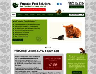 predatorpestsolutions.co.uk screenshot