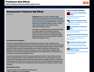 prednisonesideeffects.info screenshot