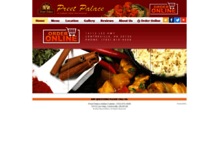 preetpalaceindian.com screenshot