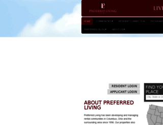 preferredliving-reslisting.securecafe.com screenshot