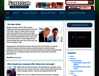 preferredvisioncare.com screenshot