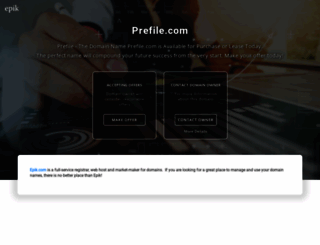 prefile.com screenshot
