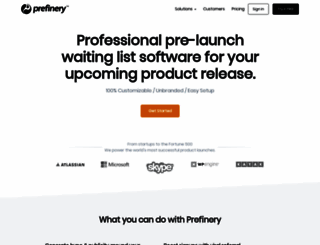 prefinery.com screenshot