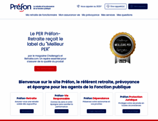 prefon-retraite.fr screenshot