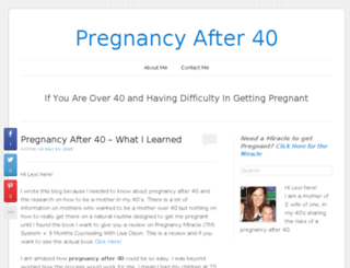 pregnancyafter40.org screenshot