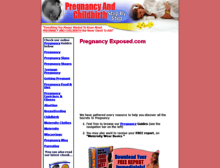 pregnancyexposed.com screenshot