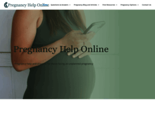 pregnancyhelponline.com screenshot