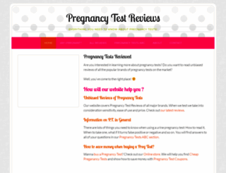 pregnancytestreviews.com screenshot