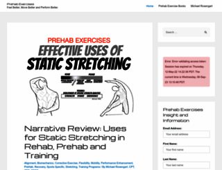 prehabexercises.com screenshot