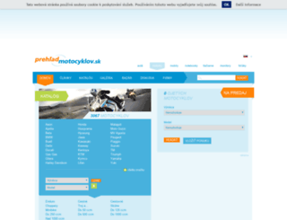 prehlad-motocyklov.sk screenshot