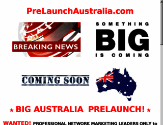 prelaunchaustralia.com screenshot