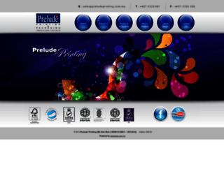 preludeprinting.com screenshot