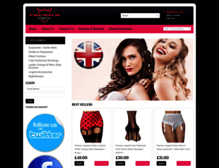 premier-lingerie.co.uk screenshot