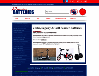 premierbatteries.com.au screenshot