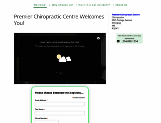 premierchiropracticcentre.com screenshot