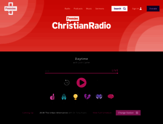 premierchristianradio.com screenshot