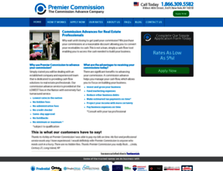 premiercommission.com screenshot