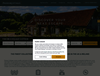 premiercottages.co.uk screenshot