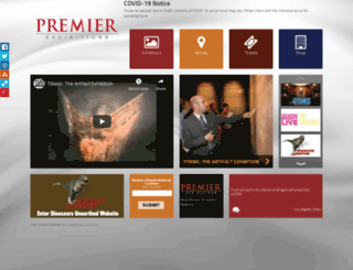 premierexhibitions.com screenshot