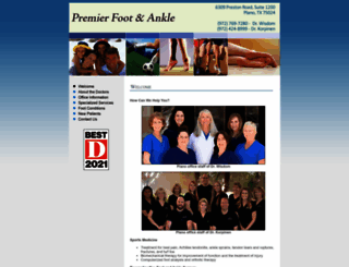 premierfootankle.com screenshot