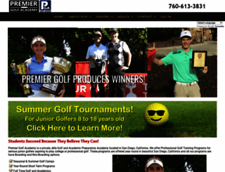 premiergolf.academy screenshot
