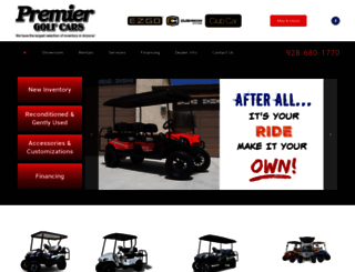 premiergolfcars.com screenshot