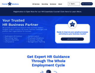 premierhrsolutions.net screenshot