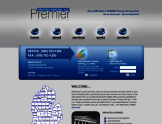 premierprocessserving.com screenshot