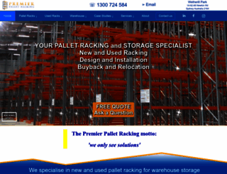 premierracking.com.au screenshot