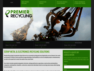 premierrecycling.ca screenshot