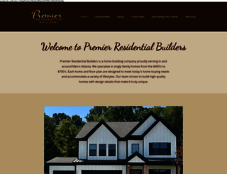 premierresidentialbuilder.com screenshot