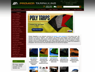 premiertarpaulins.com screenshot