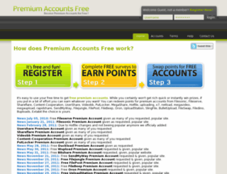 premium-accounts-free.com screenshot