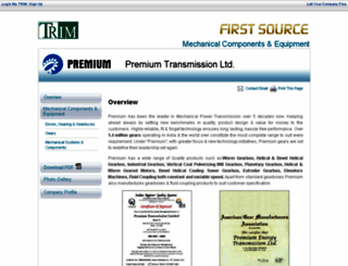 premium-transmission.thomex.com screenshot