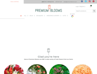 premiumblooms.com screenshot